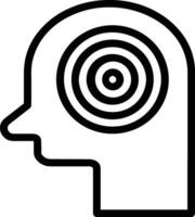 Brain idea symbol icon vector image. Illustration of the creative intelligence think design image. EPS 10