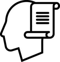 Brain idea symbol icon vector image. Illustration of the creative intelligence think design image. EPS 10