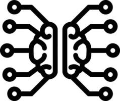 Brain idea symbol icon vector image. Illustration of the creative intelligence think design image. EPS 10