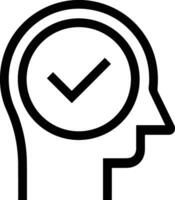 Brain idea symbol icon vector image. Illustration of the creative intelligence think design image. EPS 10