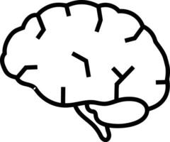 Brain idea symbol icon vector image. Illustration of the creative intelligence think design image. EPS 10