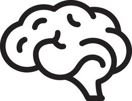 Brain idea symbol icon vector image. Illustration of the creative intelligence think design image. EPS 10