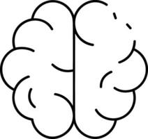 Brain idea symbol icon vector image. Illustration of the creative intelligence think design image. EPS 10