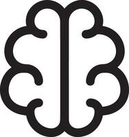 Brain idea symbol icon vector image. Illustration of the creative intelligence think design image. EPS 10
