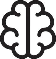 Brain idea symbol icon vector image. Illustration of the creative intelligence think design image. EPS 10