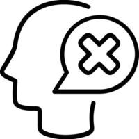 Brain idea symbol icon vector image. Illustration of the creative intelligence think design image. EPS 10