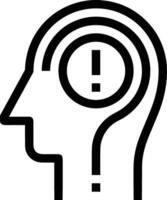 Brain idea symbol icon vector image. Illustration of the creative intelligence think design image. EPS 10