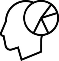 Brain idea symbol icon vector image. Illustration of the creative intelligence think design image. EPS 10