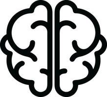 Brain idea symbol icon vector image. Illustration of the creative intelligence think design image. EPS 10