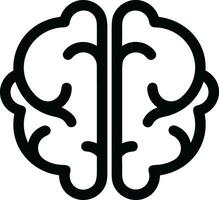 Brain idea symbol icon vector image. Illustration of the creative intelligence think design image. EPS 10