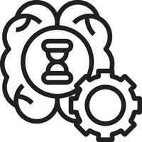 Brain idea symbol icon vector image. Illustration of the creative intelligence think design image. EPS 10