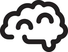 Brain idea symbol icon vector image. Illustration of the creative intelligence think design image. EPS 10