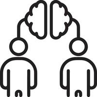 Brain idea symbol icon vector image. Illustration of the creative intelligence think design image. EPS 10