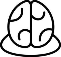 Brain idea symbol icon vector image. Illustration of the creative intelligence think design image. EPS 10