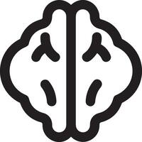 Brain idea symbol icon vector image. Illustration of the creative intelligence think design image. EPS 10