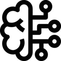 Brain idea symbol icon vector image. Illustration of the creative intelligence think design image. EPS 10