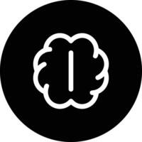 Brain idea symbol icon vector image. Illustration of the creative intelligence think design image. EPS 10