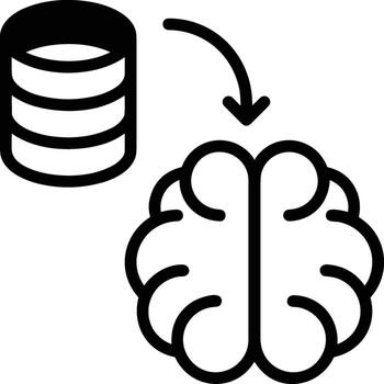 Brain idea symbol icon vector image. Illustration of the creative intelligence think design image. EPS 10