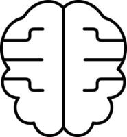 Brain idea symbol icon vector image. Illustration of the creative intelligence think design image. EPS 10