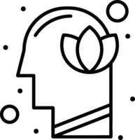 Brain idea symbol icon vector image. Illustration of the creative intelligence think design image. EPS 10