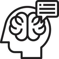 Brain idea symbol icon vector image. Illustration of the creative intelligence think design image. EPS 10