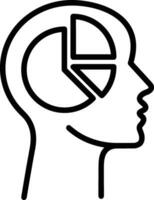 Brain idea symbol icon vector image. Illustration of the creative intelligence think design image. EPS 10