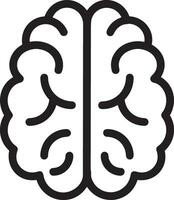 Brain idea symbol icon vector image. Illustration of the creative intelligence think design image. EPS 10