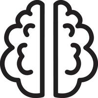 Brain idea symbol icon vector image. Illustration of the creative intelligence think design image. EPS 10