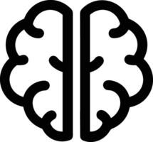 Brain idea symbol icon vector image. Illustration of the creative intelligence think design image. EPS 10