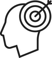 Brain idea symbol icon vector image. Illustration of the creative intelligence think design image. EPS 10