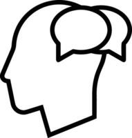 Brain idea symbol icon vector image. Illustration of the creative intelligence think design image. EPS 10