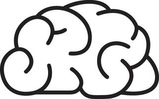 Brain idea symbol icon vector image. Illustration of the creative intelligence think design image. EPS 10