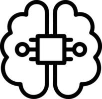 Brain idea symbol icon vector image. Illustration of the creative intelligence think design image. EPS 10