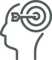 Brain idea symbol icon vector image. Illustration of the creative intelligence think design image. EPS 10