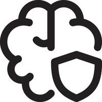 Brain idea symbol icon vector image. Illustration of the creative intelligence think design image. EPS 10