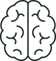 Brain idea symbol icon vector image. Illustration of the creative intelligence think design image. EPS 10