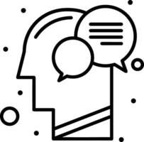 Brain idea symbol icon vector image. Illustration of the creative intelligence think design image. EPS 10