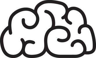 Brain idea symbol icon vector image. Illustration of the creative intelligence think design image. EPS 10