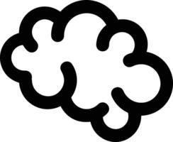 Brain idea symbol icon vector image. Illustration of the creative intelligence think design image. EPS 10