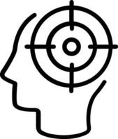 Brain idea symbol icon vector image. Illustration of the creative intelligence think design image. EPS 10
