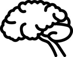 Brain idea symbol icon vector image. Illustration of the creative intelligence think design image. EPS 10