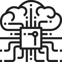 Brain idea symbol icon vector image. Illustration of the creative intelligence think design image. EPS 10
