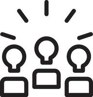 Brain idea symbol icon vector image. Illustration of the creative intelligence think design image. EPS 10