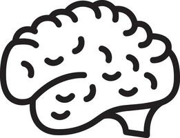 Brain idea symbol icon vector image. Illustration of the creative intelligence think design image. EPS 10