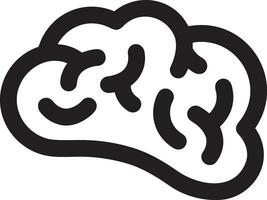 Brain idea symbol icon vector image. Illustration of the creative intelligence think design image. EPS 10