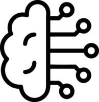 Brain idea symbol icon vector image. Illustration of the creative intelligence think design image. EPS 10