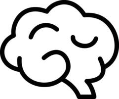 Brain idea symbol icon vector image. Illustration of the creative intelligence think design image. EPS 10