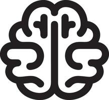 Brain idea symbol icon vector image. Illustration of the creative intelligence think design image. EPS 10