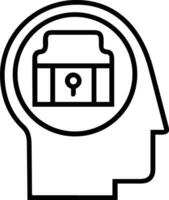 Brain idea symbol icon vector image. Illustration of the creative intelligence think design image. EPS 10