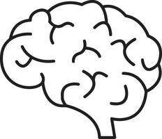 Brain idea symbol icon vector image. Illustration of the creative intelligence think design image. EPS 10